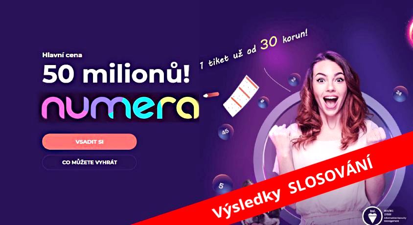 Numera loterie výsledky slosování