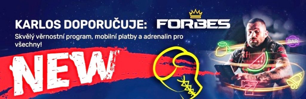 Karlos Vémola doporučuje bonus za registraci v casinu Forbes