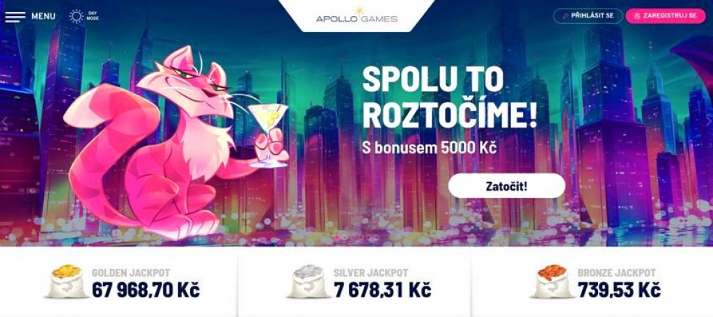 Apollo Games nabízí free spiny s bonusem 5 000 Kč