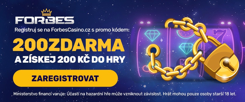 S kódem 200ZDARMA získáte od Forbesu 200 Kč do hry