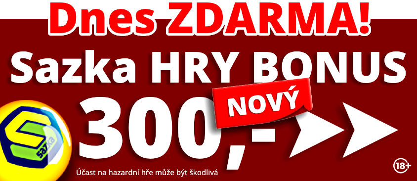 Sazka bonus 300 Kč
