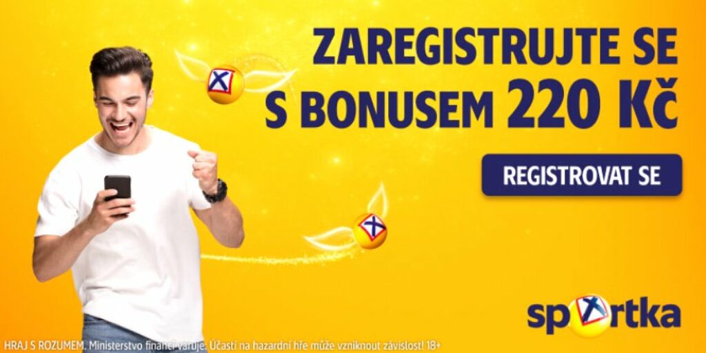 Sazka loterie bonus BEZ VKLADU