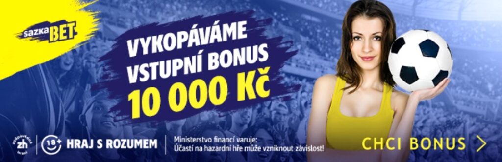 sazkabet bonus za registraci 10000 Kč vstupní bonus dáma s míčem