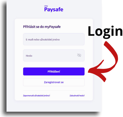 login přihlášní na paysafecard online registraci
