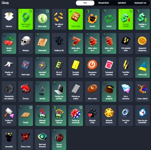 obrázky úkolu Sazka free spinů