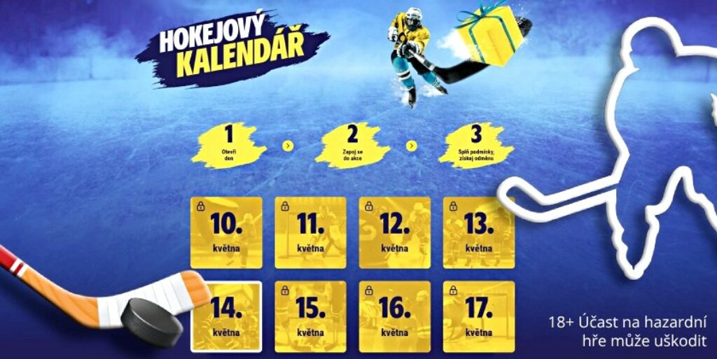 Sazka hokejový bonus kalendář