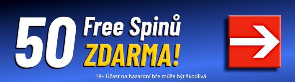 50 free spinů DNES zdarma