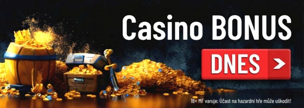 casino bonus dnes - zlaty poklad s mincemi