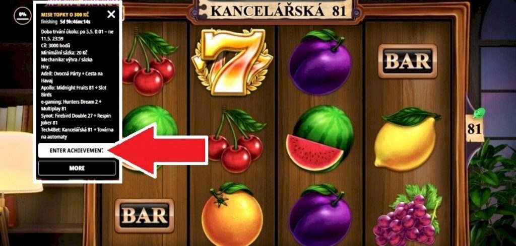 kancelářská 81 mise na Sazky Hry webu