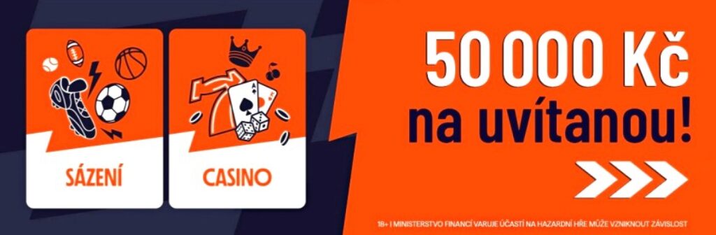 50 000 Kč bonus na kurzové sázení u Betano