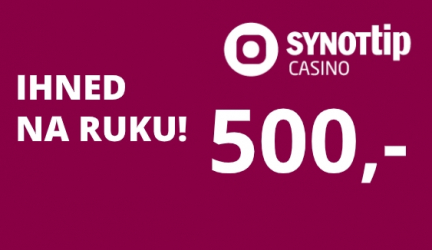 SYNOTTIP: Ihned NA RUKU 500 Kč >>