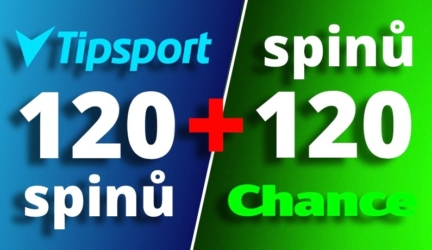 AKCE: Hrací TIPSPORT AUTOMATY zdarma bez vkladu | Berte 120 + 120 výherních spinů celý týden!